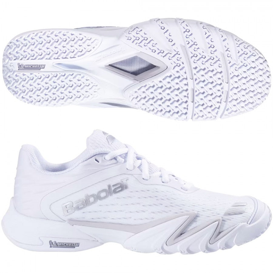 Babolat Premura 3 Women’s Padel Shoes – White/Silver