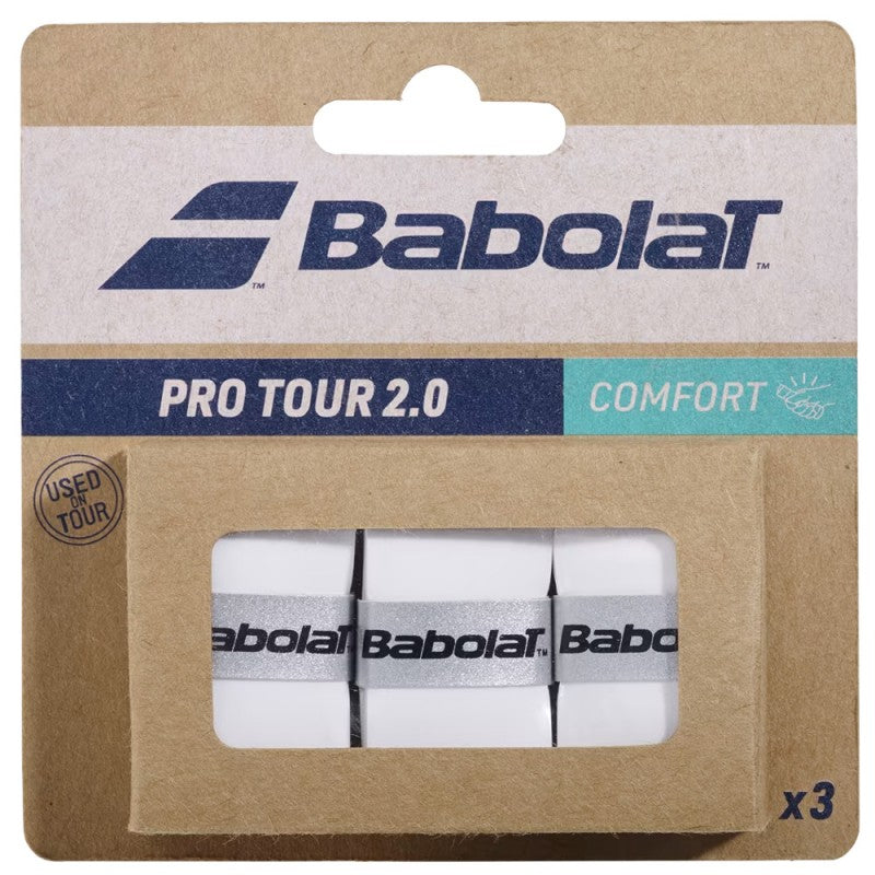 Babolat Pro Tour 2.0 X3 Overgrips – White