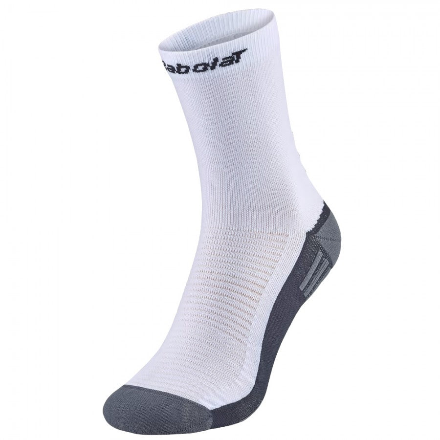 Babolat Padel Mid-Calf Socks – White/Gray